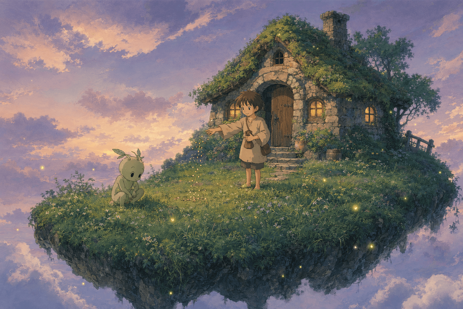 miyazaki floating island garden